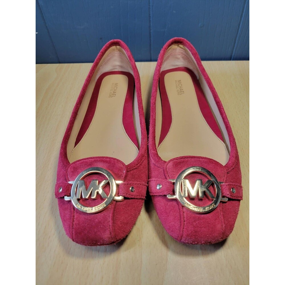 Michael Michael Kors Woman's Fulton Ballet Leather, Red, Size: 8 M